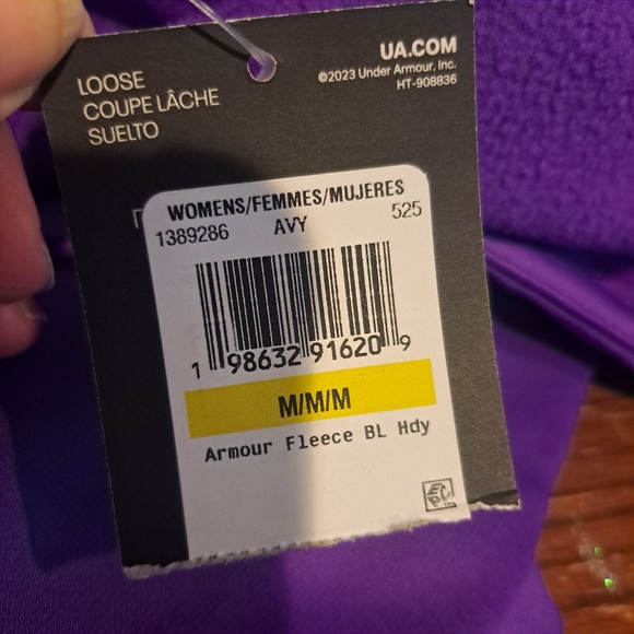 😃NWT UNDER ARMOUR FLEECE HOODIE - Picture 5 of 6